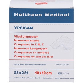Holthaus Medical Ypsisan Non-Woven Dressings 10 x 10 cm Sterile Pack of 50