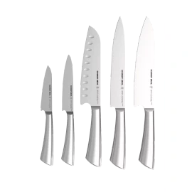 Schmidt Bros., 5 Pc Knife Set Ultra Sharp Professional Grade | Blade Guards