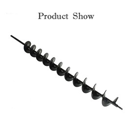 findmall Auger Drill Bit, Earth Auger Bit, 24 Inch Length 2 Inch Width Repid Planter, Yard Gardening Planting Corm Auger, Post or Umbrella Hole Digger for 3/8 Inch Hex Drive Drill