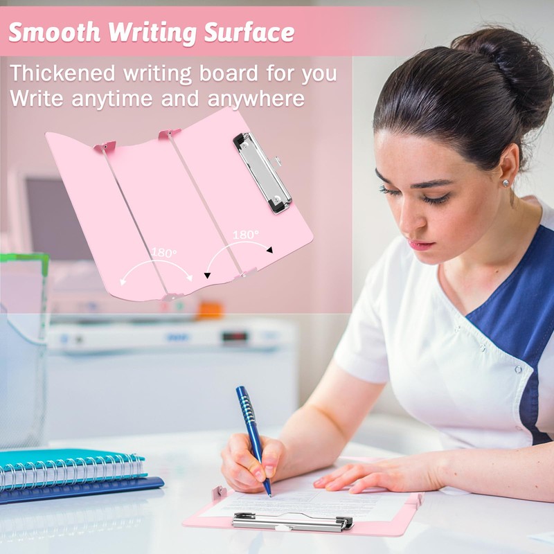 Nursing Clipboard Foldable Clipboard Medical: Edition Cheat Sheets Aluminum 3