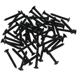 50pcs Guitar Humbucker Pickup Ring Mounting Screws Pickup Frame Surround Screws for Les Paul SG Black