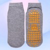 Multi-Purpose Non-Slip Socks for Kids, Women, Home Workouts, and Seniors Unisex Grey XL 5ea