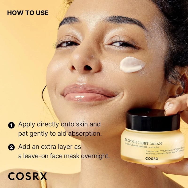 COSRX Full Fit Propolis Light Cream, 2.19 Fl.oz / 65ml,
