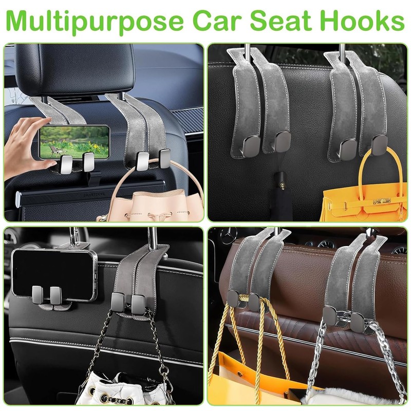 Lylxienty 4pcs Car Headrest Hook