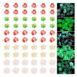 250 Pcs Flower Daisy Cabochons Luminous Resin Flower Cabochons Mini Flower Slime Charms Flatback Cabochon Embellishments for DIY Glasses Shoe Hair Accessories Earring Crafts Making