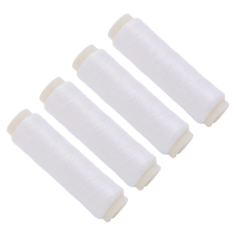 4pcs 100/200m Invisible Nylon Fishing Rubber Band Line High Elastic
