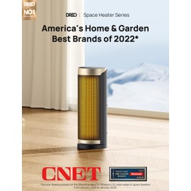 Dreo Space Heater, 1500W PTC Ceramic Heaters for Indoor Use with Remote, 70° Oscillation, 1-12H Timer, Electric Heaters with Thermostat, Fast and Safe Portable Heater for Office, Bedroom, Large Room