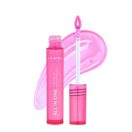 Lamel- Aceite voluminizador con color para labios todo en uno color y humectación universales, bálsamo suave para uso diurno y nocturno, labios