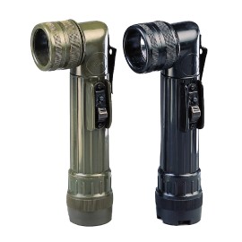 Rothco Army Style C-Cell Flashlights w/ Belt Clip, Extra Lenses & Bulb - OD or Black - Olive Drab