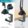 YOUSHARES C-Shape Arm Clamp Table Clamp for Microphones Arm with