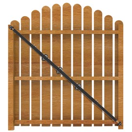 TOPTGO 10' Telescopic Gate Brace,Extends from 64 to 120 Inches Adjustable Steel Anti Sag Gate Kit for Outdoor Yard Wooden Fence Gates