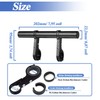 Mesee Aluminium Bicycle Extender Mount, 20 cm Bicycle Handlebar Extender,