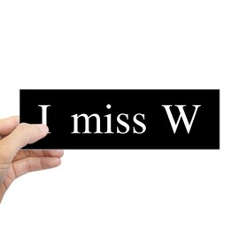 CafePress I Miss W 10"x3" Rectangle Vinyl Bumper Sticker Car Decal