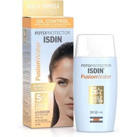 ISDIN. Fotoprotector Fusion Water Magic SPF50 50 ml + CeraVe. Crema Reparadora para Contorno de Ojos, Bolsas y Ojeras 14 g