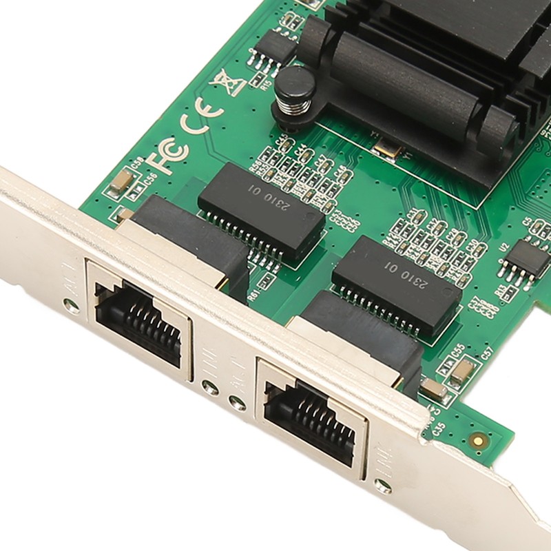 TXA108 82571 2 RJ45 Port Gigabit Network Card PCI Ex1
