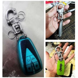 Atskonnen Snap Shackle Quick Release Stainless Steel 316 Shackle- 2 Pack Swivel Marine Carabiner Clip Sailboat Rigging Shackles Accessories-2.75 inch (70mm)