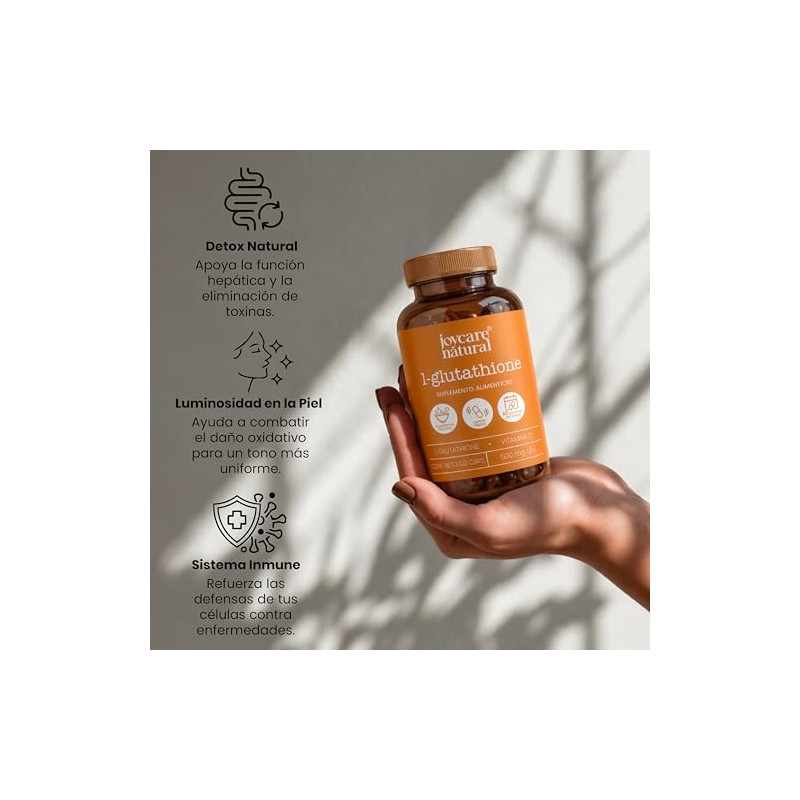 L-Glutathione Suplemento Alimenticio de Joycare Juliana, 120 Cápsulas con Vitamina