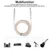 Gold Plated 6.35mm Male to Male Adapter Stereo Extension Audio