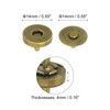 uxcell 20 Sets Magnetic Snaps Button, 14x4mm/0.55"x0.16" Metal Round Magnetic