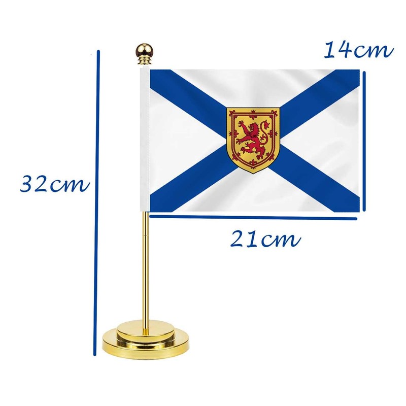 Nova Scotia Desk Flag,13 inch Tall Small Nova Scotian NS