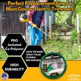 Vaughan's Master Line PRO .080" Trimmer Line, 280ft | Jacketed Heavy-Duty Universal Weed Eater String for Gas & Electric Models | Made in The USA (1 Pack)