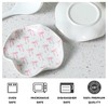 WEIMU 2pcs Ceramic Bow Spoon Rest Pink and Blue Cooking