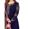Nivah Fashion Women's Georgette Embroidery Salwar Suit (US.G44-Blue-S)