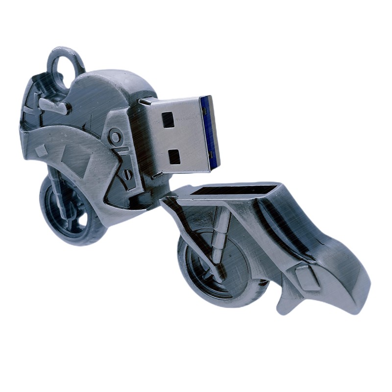 WooTeck 128GB Strong Metal Motorcycle USB Flash Drive Memory Stick