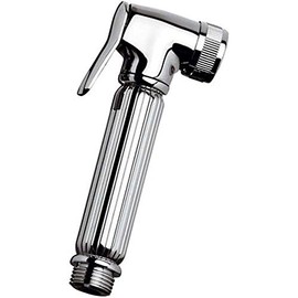 Curved brass shut off button Lux chrome