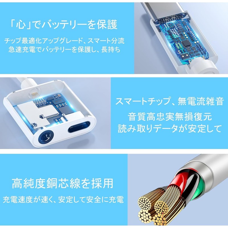2-in-1 Earphone Jack, Rapid Charging, Simultaneous Calling Capability, Music Adjustment,