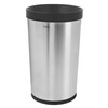 Tramontina 81200/004DS 13 Gallon Stainless Steel Open Top Round Bin