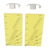 2set Seam Guide Ruler Strong Magnetic Stainless Steel Transparent Acrylic