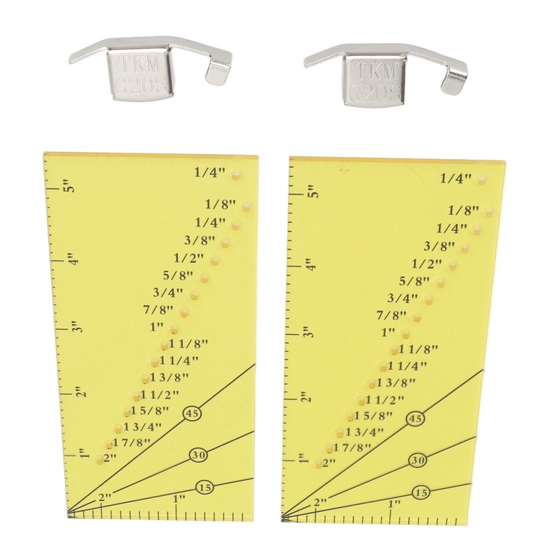 2set Seam Guide Ruler Strong Magnetic Stainless Steel Transparent Acrylic