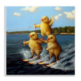 Stupell Industries Water Skiing Chicks Wall Plaque Art Design by Lucia Heffernan