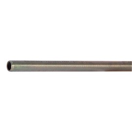 B&P Lamp® 1/4 IP X 36" All Thread Pipe, 1/2" Diameter Zinc Plated Steel for Floor and Table Lamp Restoration