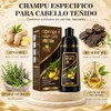 Hair Dye Shampoo 4 en 1 Fórmula Suave Ingredientes Naturales(Marrón