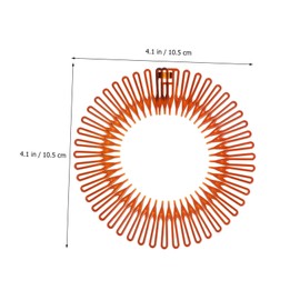 Outanaya 10pcs Flexible Circle Hair Combs Comfortable Stretch Hairbands for Women and Girls Easy to Use for Daily Wear and Special Occasions