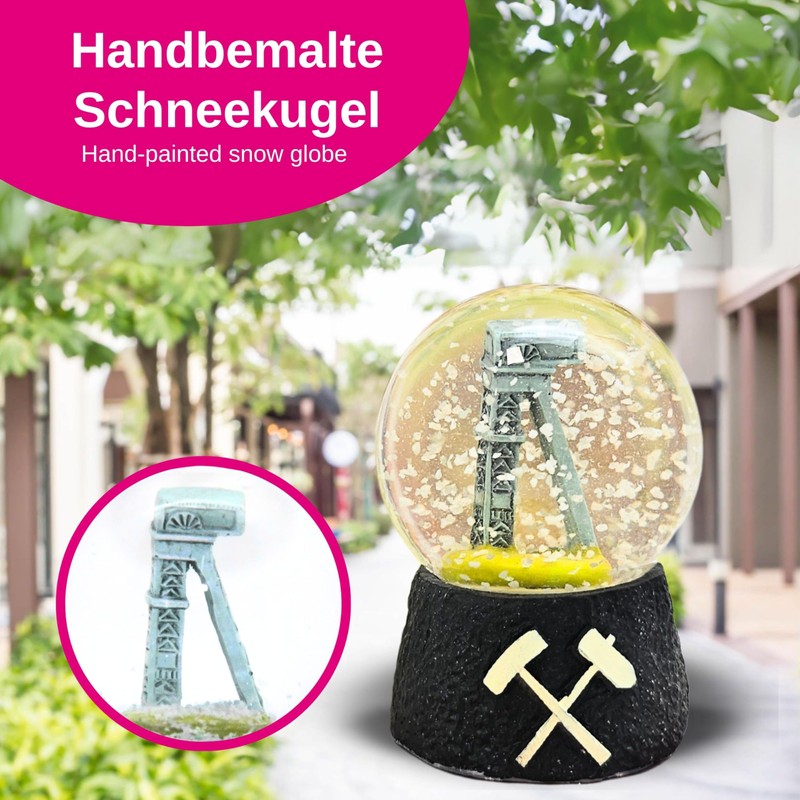 30046 Souvenir Snow Globe Germany Düsseldorf Castle Tower - 45