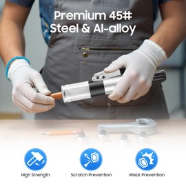 PIAOCAIYIN CT-300 Hydraulic Expander Tool HVAC Hydraulic Swaging Tool Kit Multiple Expander Head Sizes 3/8" - 1-1/8" Tube Expander Swaging Kit For Copper Tubing Expanding