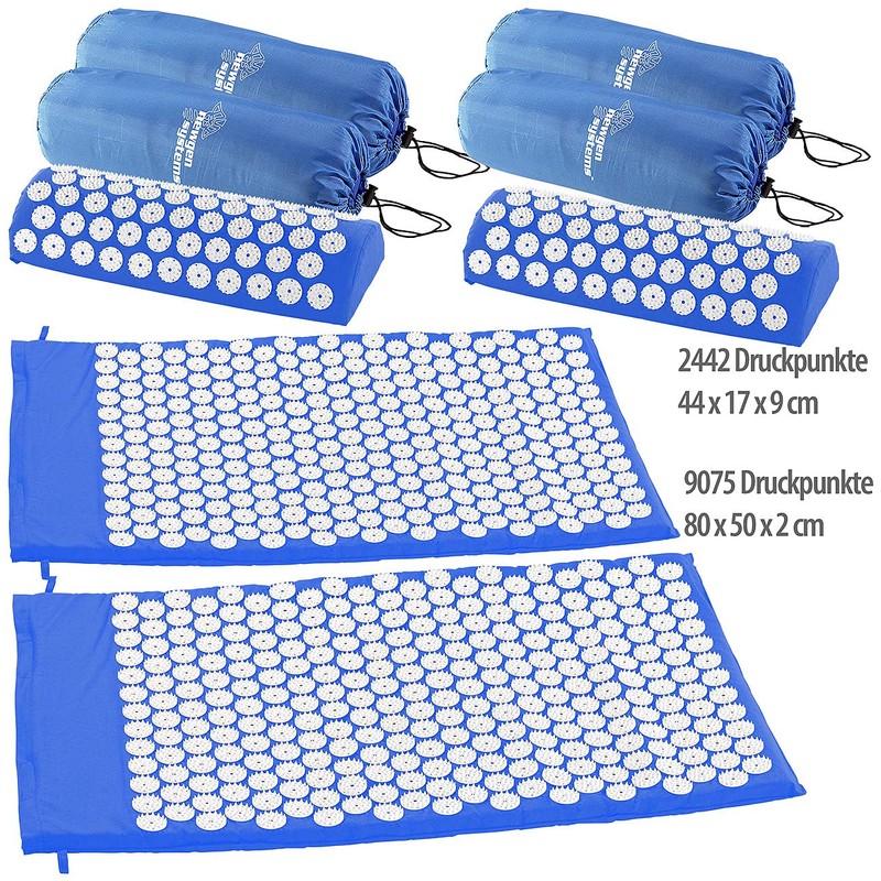 newgen medicals Massage Relaxing Cushion: Set of 2 Relaxation Mat