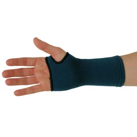 NeoPhysio Medical Grade Elastic Compression Wrist Support, Navy Tubular Sleeve - Large = 17-19cm