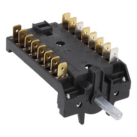 easyPART Compatible / Replacement for B&S 3075/2 Oven Switch Selector Switch Oven Cooker Alternative EFS Seppelfricke 0020643 6/4.6 mm Diameter Standard Axle Only Functions Degrees Separately Used in