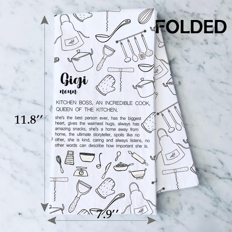 Gigi Kitchen Towel - Grandma Gift, Housewarming Tea Dish Towel