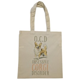 Super Lemon Charming Dog-Themed Tote Bags – Stylish, Reusable Shoulder Bags with Adorable Dog Prints, Perfect for Shopping, Travel, and Gifts (Obessive Corgi Disorder)