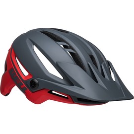 Bell Sixer MIPS Adult Mountain Bike Helmet - Matte Gray/Red (2022), Large (58-62 cm)