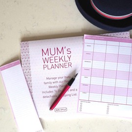 MUM's Weekly Planner - undated desk pad - organise your busy family - It's All About The GRID