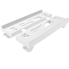 Adjustable Computer Tower Stand,PC Stand Mobile CPU Stand,Desktop Tower Stand with 4 Rolling Caster Wheels,Under Desk PC Tower Stand,PC Floor Stand Fits  PC Under Desk - Color: black