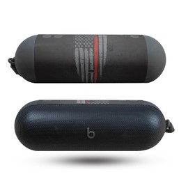 Speaker Skin Compatible with Beats Pill (2024) - Thin Red Line - Premium 3M Vinyl Protective Wrap Decal Cover - Easy to Apply | Crafted in The USA by MightySkins