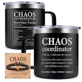 Fufendio Chaos Coordinator Gifts - Thank You Gifts for Men, Women, Nurse, Coworker, Employee, Boss - Birthday Appreciation Gift for Administrative Assistant, Supervisors, Secretary