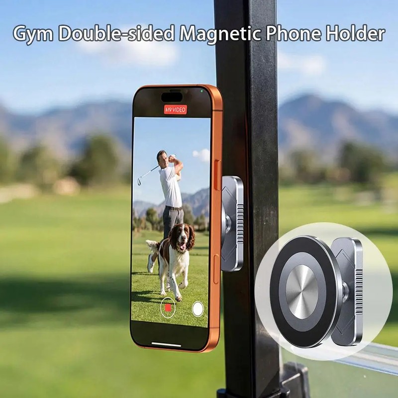 Magnetic Phone Holder for Golf Carts & Metal Surfaces –
